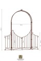 Arche de jardin LIVIA avec portail