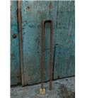 Ancrage au sol 41 cm rouiller
